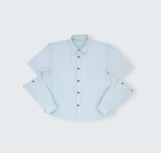 Chemise à manches amovible