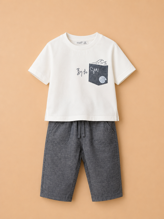 Ensemble garçon casual chic – Style bord de mer