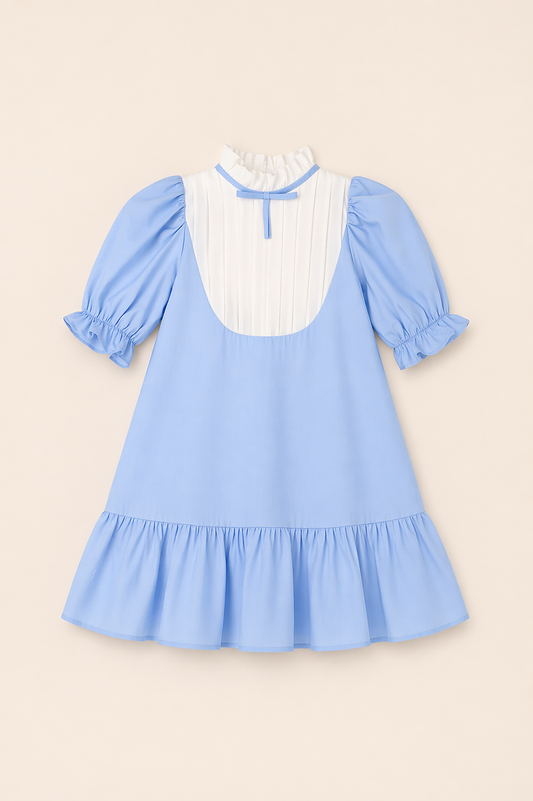 Robe blue ciel fille