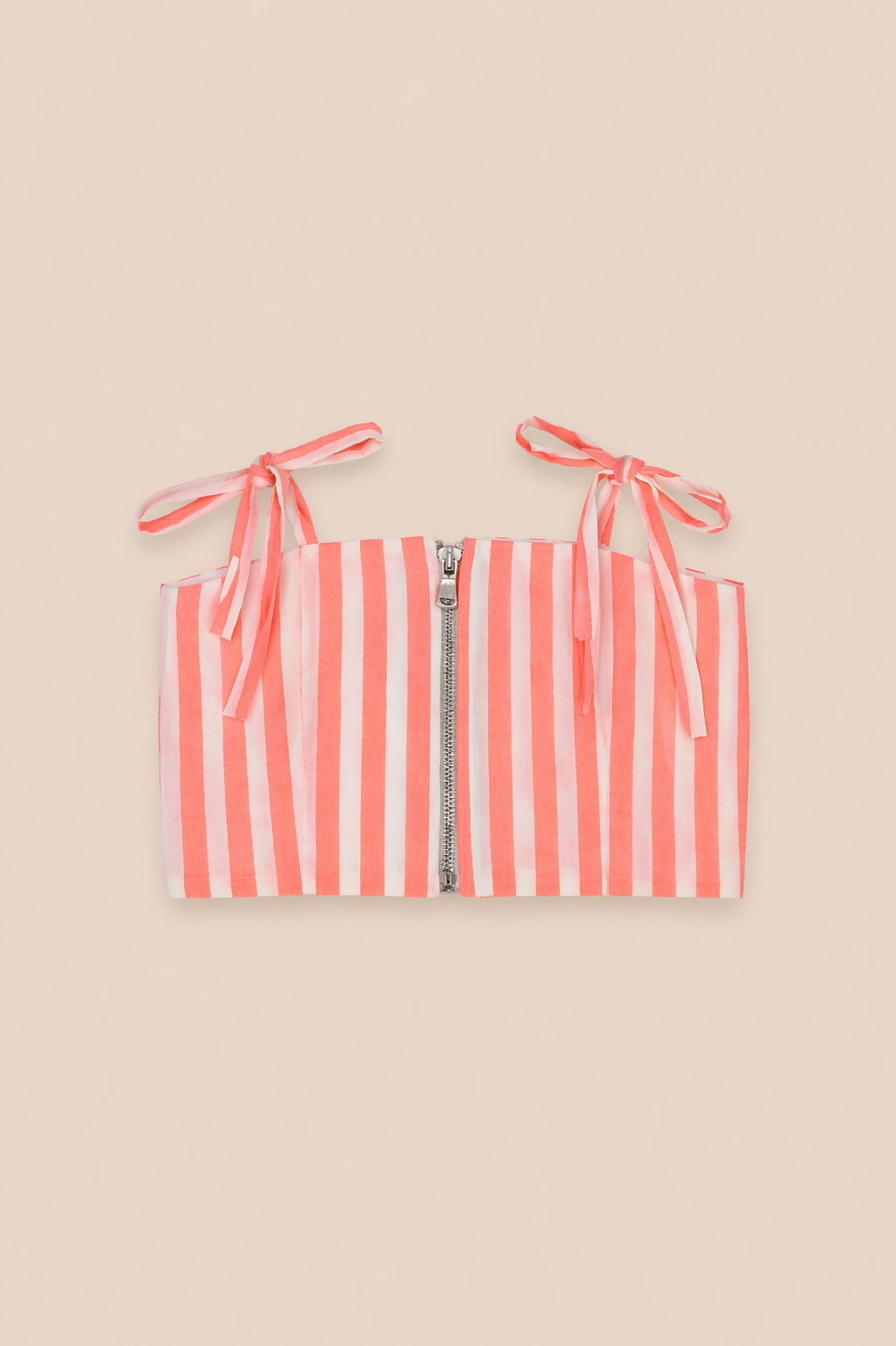 Robe rayée corail – Fraîcheur & élégance estivale