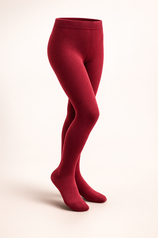 Collant Enfant En Coton Organic Confort & Élégance – Bordeaux