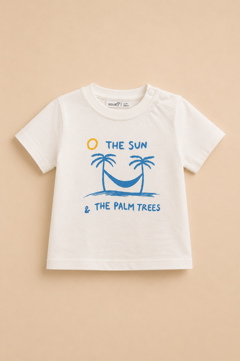 Ensemble Bébé Garçon « The Sun & The Palm Trees » – T-shirt & Short Rayé