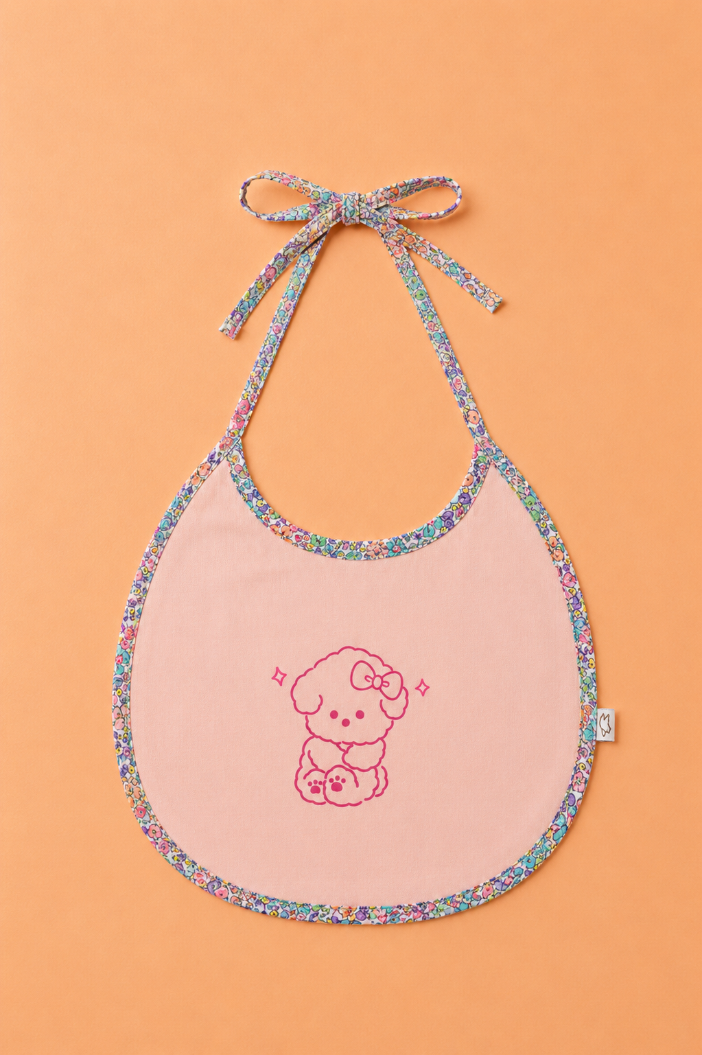 Bavoir Bébé Imperméable Rose – Motif Petit Chien