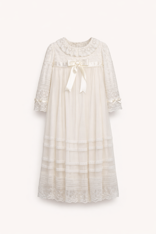 Robe Cérémonie Bébé Fille – Dentelle & Élégance