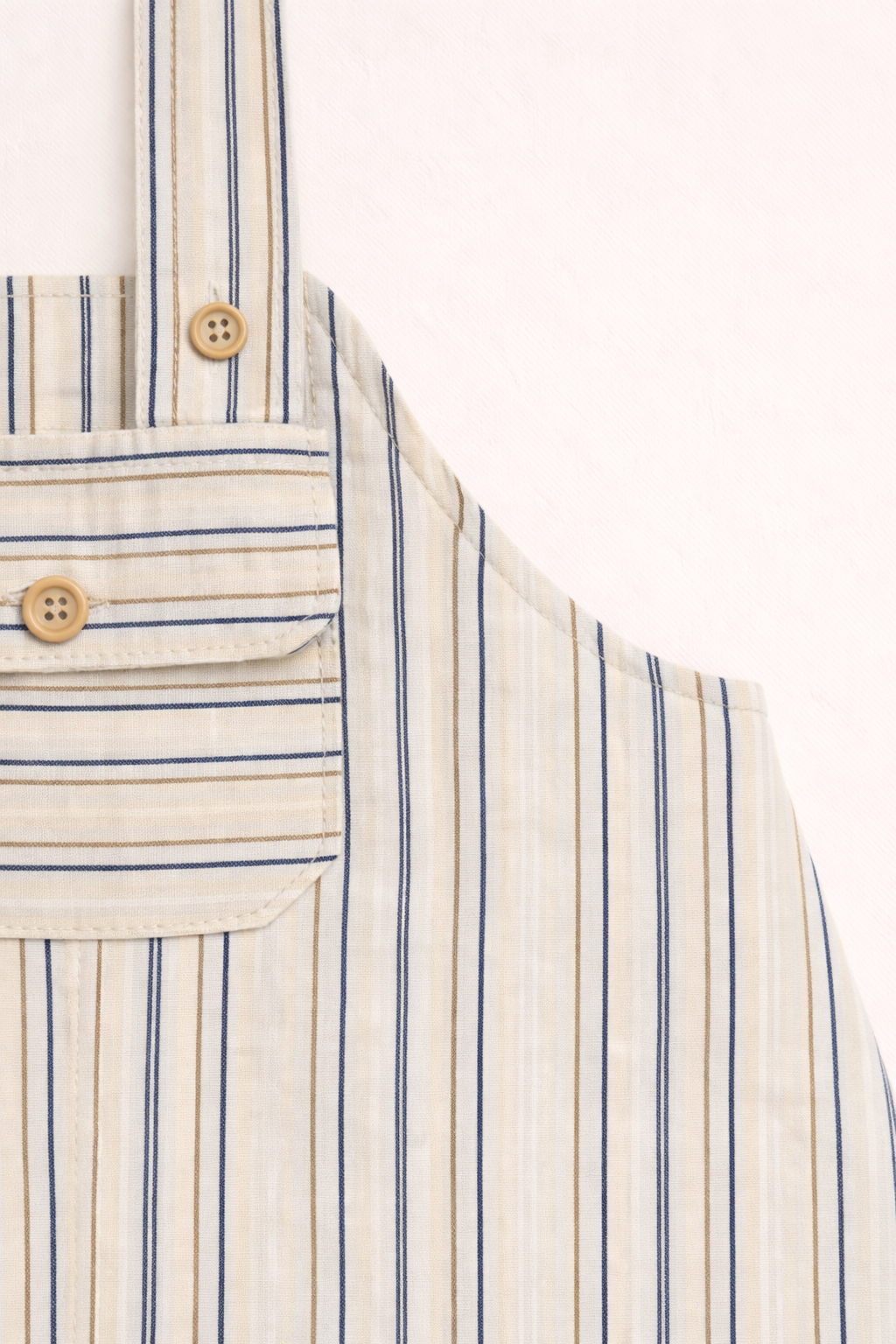 Salopette bébé rayée bleu & beige – Style chic & décontracté