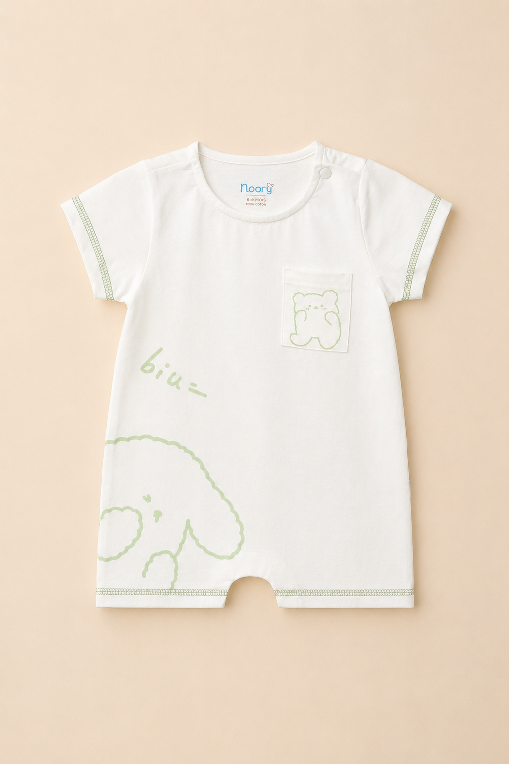 Pack de 2 Barboteuses Bébé 100% Coton
