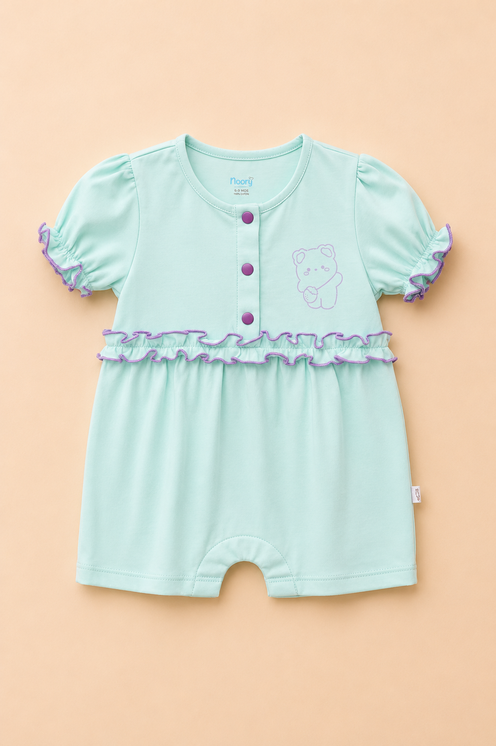 Pack de 2 Barboteuses Bébé Fille – Élégance & Douceur
