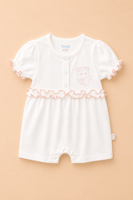 Pack de 2 Barboteuses Fille – Douceur & Élégance