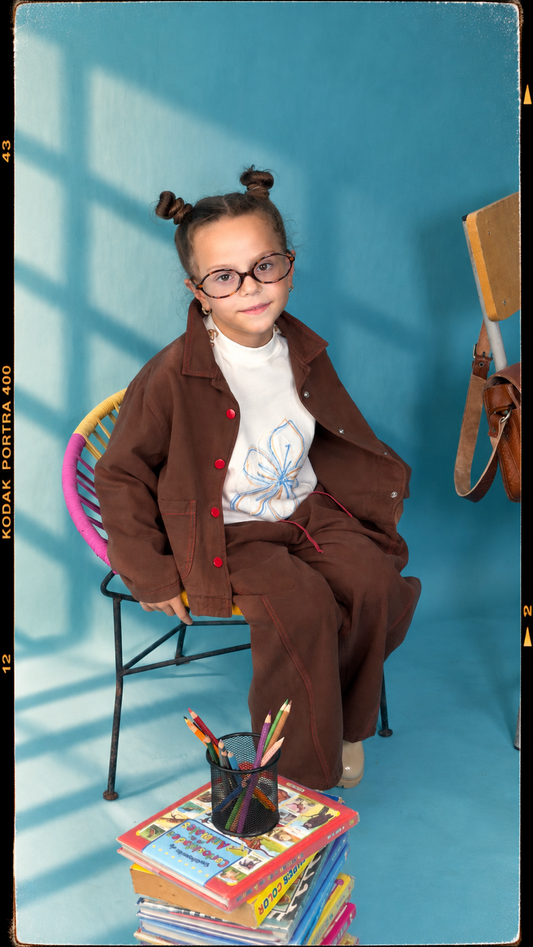 Veste enfant marron
