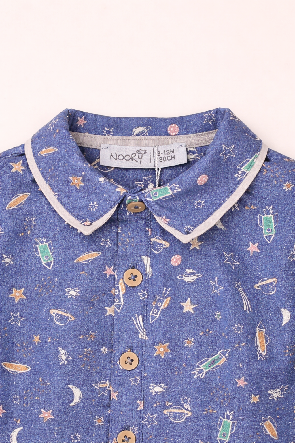 Chemise bébé garçon à motif espace – Douceur & imagination