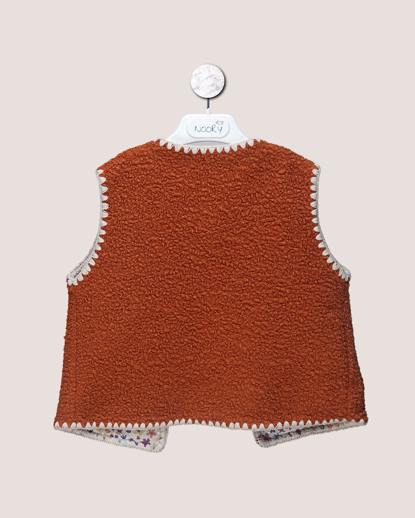 Gilet Sans Manches Bohème en Moumoute