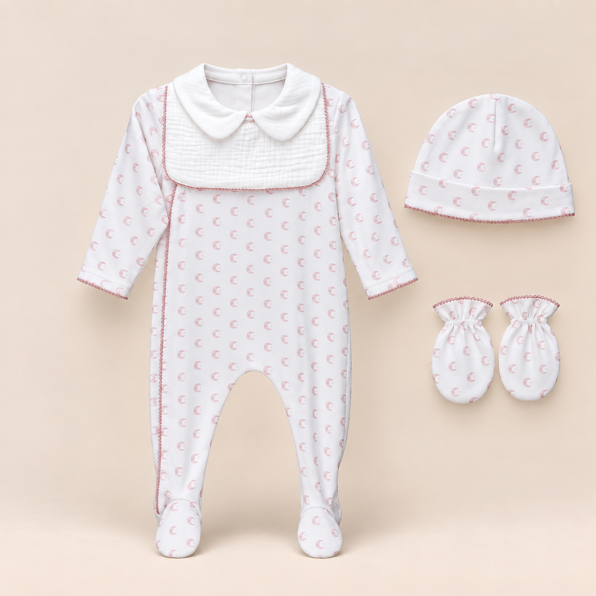 Pyjama Grenouillère de Naissance – Collection “Douce Nuit”