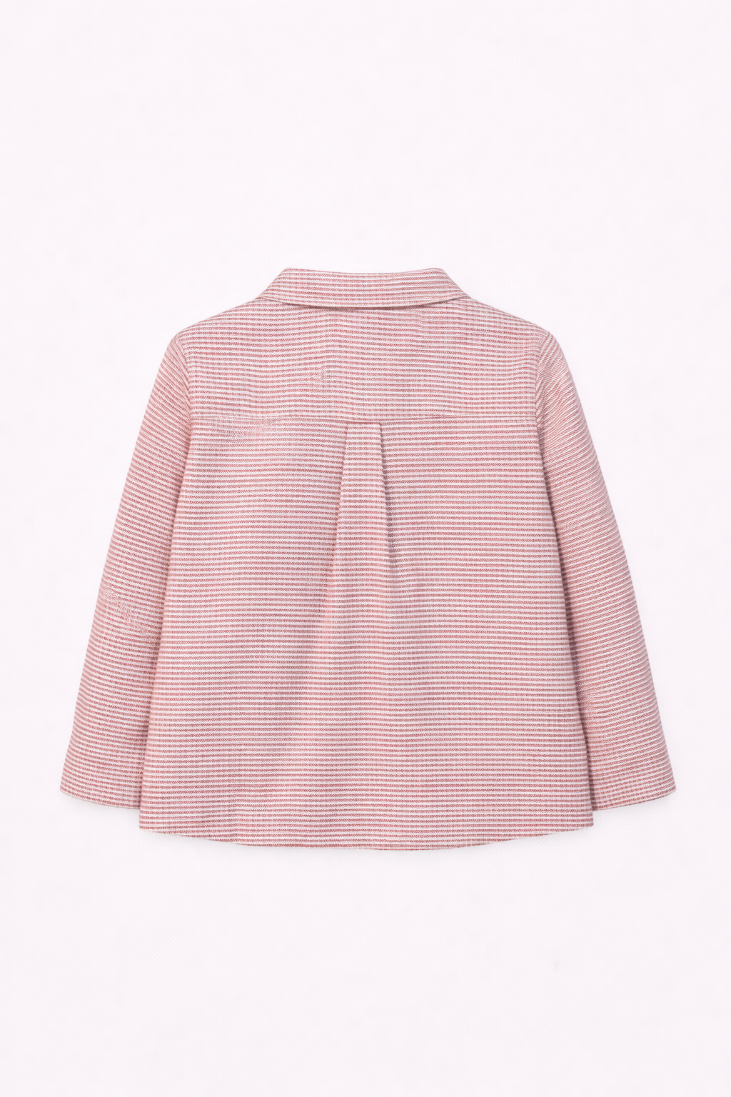 Chemise bébé garçon – Motif vichy bordeaux avec broderie