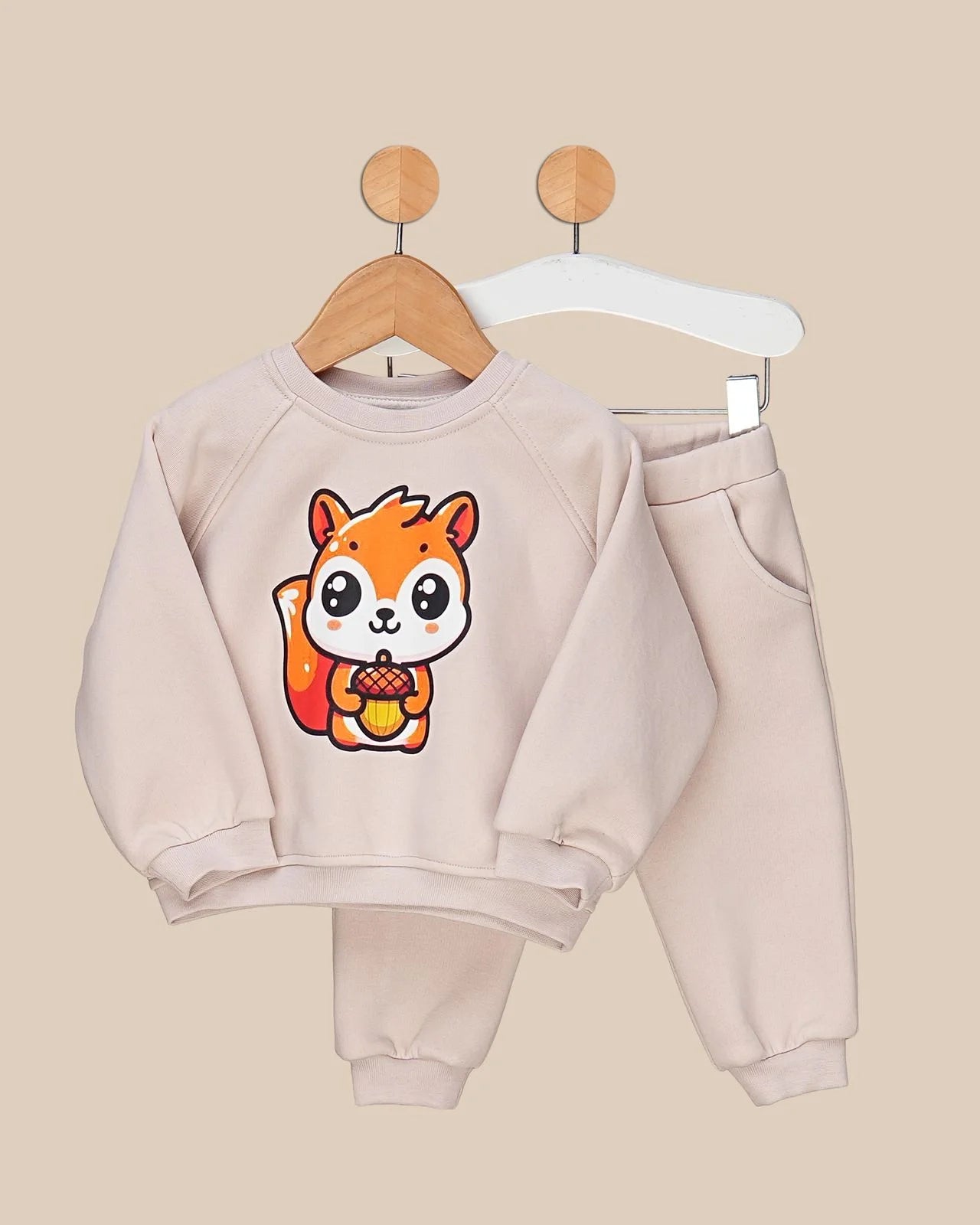 Ensemble bébé confortable – Motif Écureuil