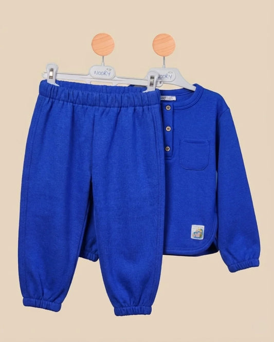 Ensemble Bleu Pull & Pantalon Doux Mini Garçons