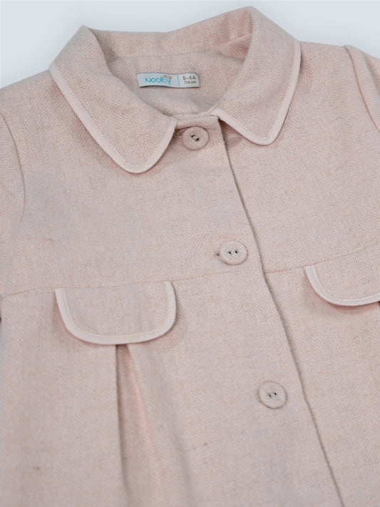 Manteau pour fille en tissu lainage