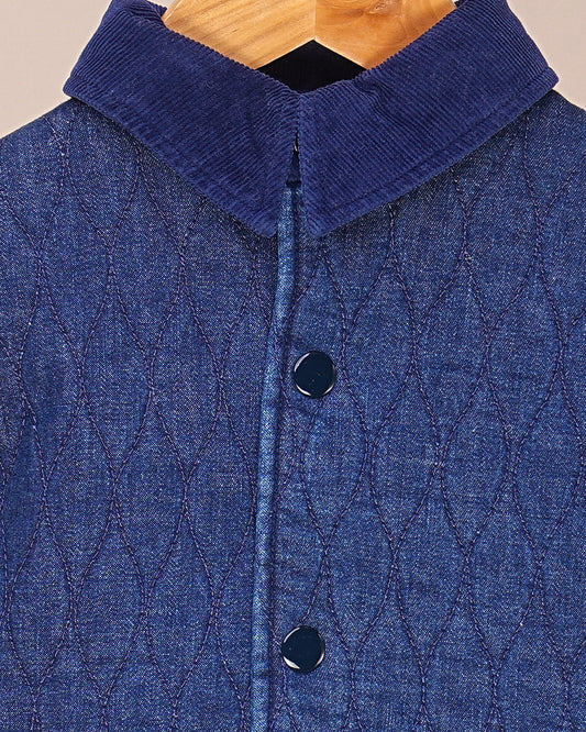 Veste bébé garçon matelassée – Douceur & Élégance