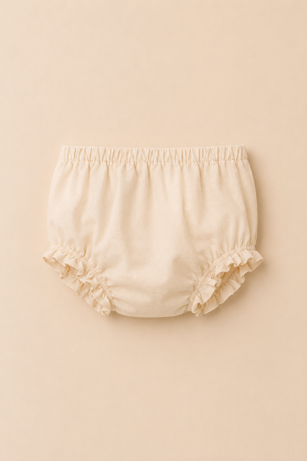 Robe Bébé Élégante Brodée – Beige & Écru
