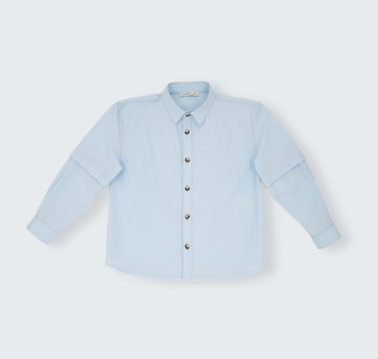 Chemise à manches amovible