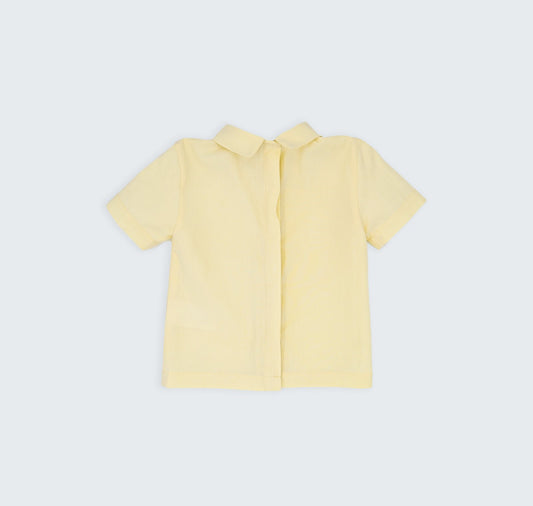 Chemise à col brodé