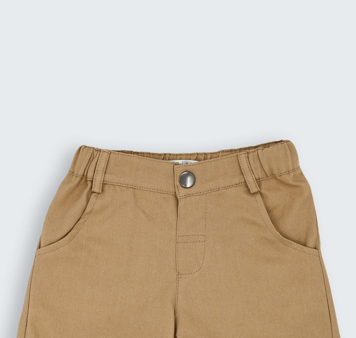 Short en gabardine de coton à élastique réglable