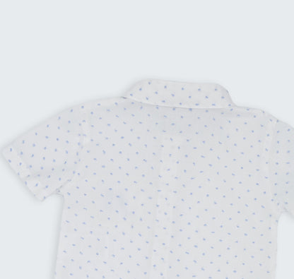 Chemise à poche brodée