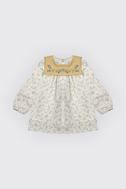 Robe à tissu fleuri pour fille