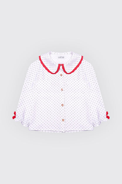 Chemise bleu pour fille