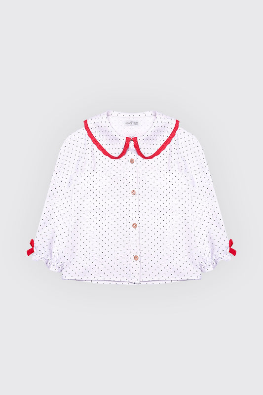 Chemise bleu pour fille