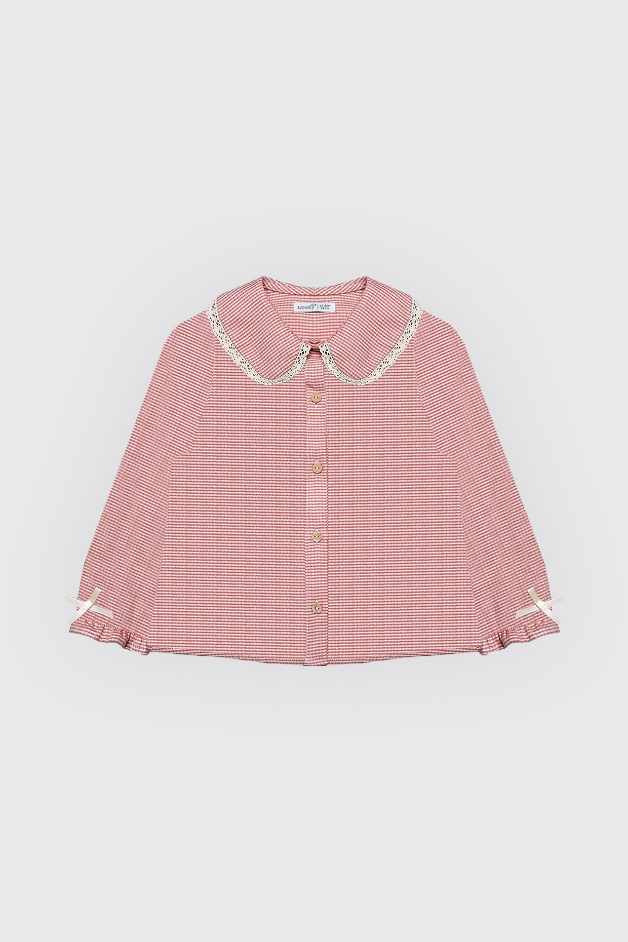 Chemise rouge pour fille