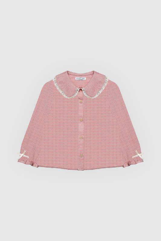 Chemise rouge pour fille