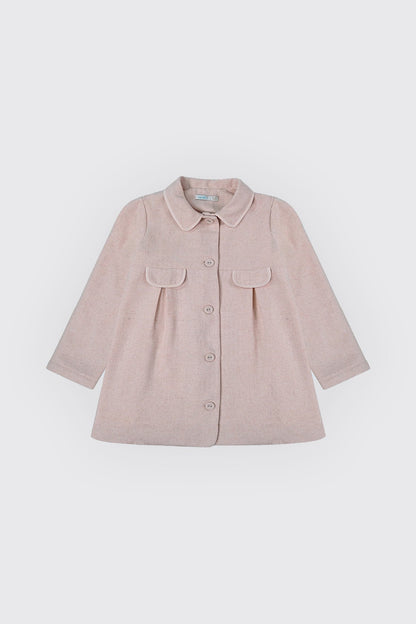 Manteau pour fille en tissu lainage