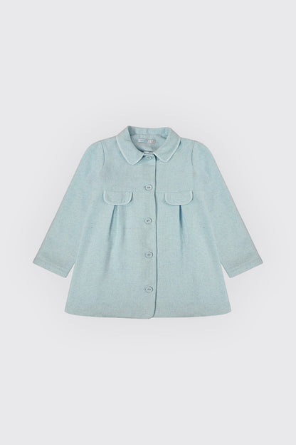 Manteau pour fille en tissu lainage