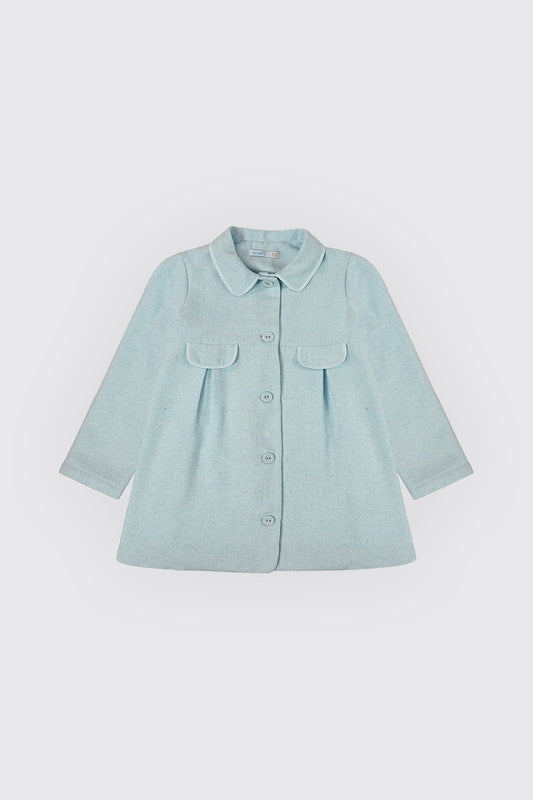 Manteau pour fille en tissu lainage