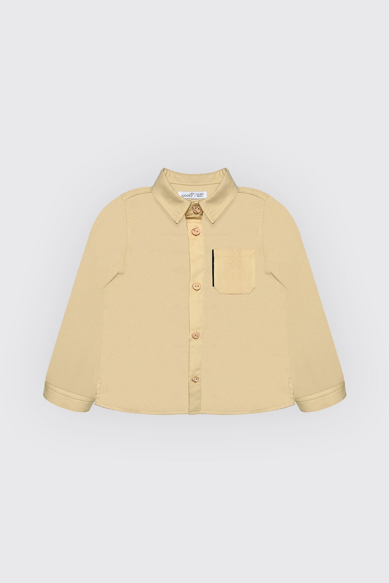 Chemise pour garçon en jaune