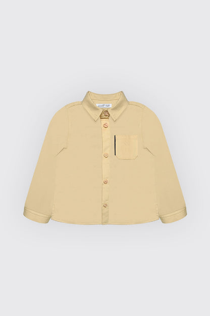 Chemise pour garçon en jaune
