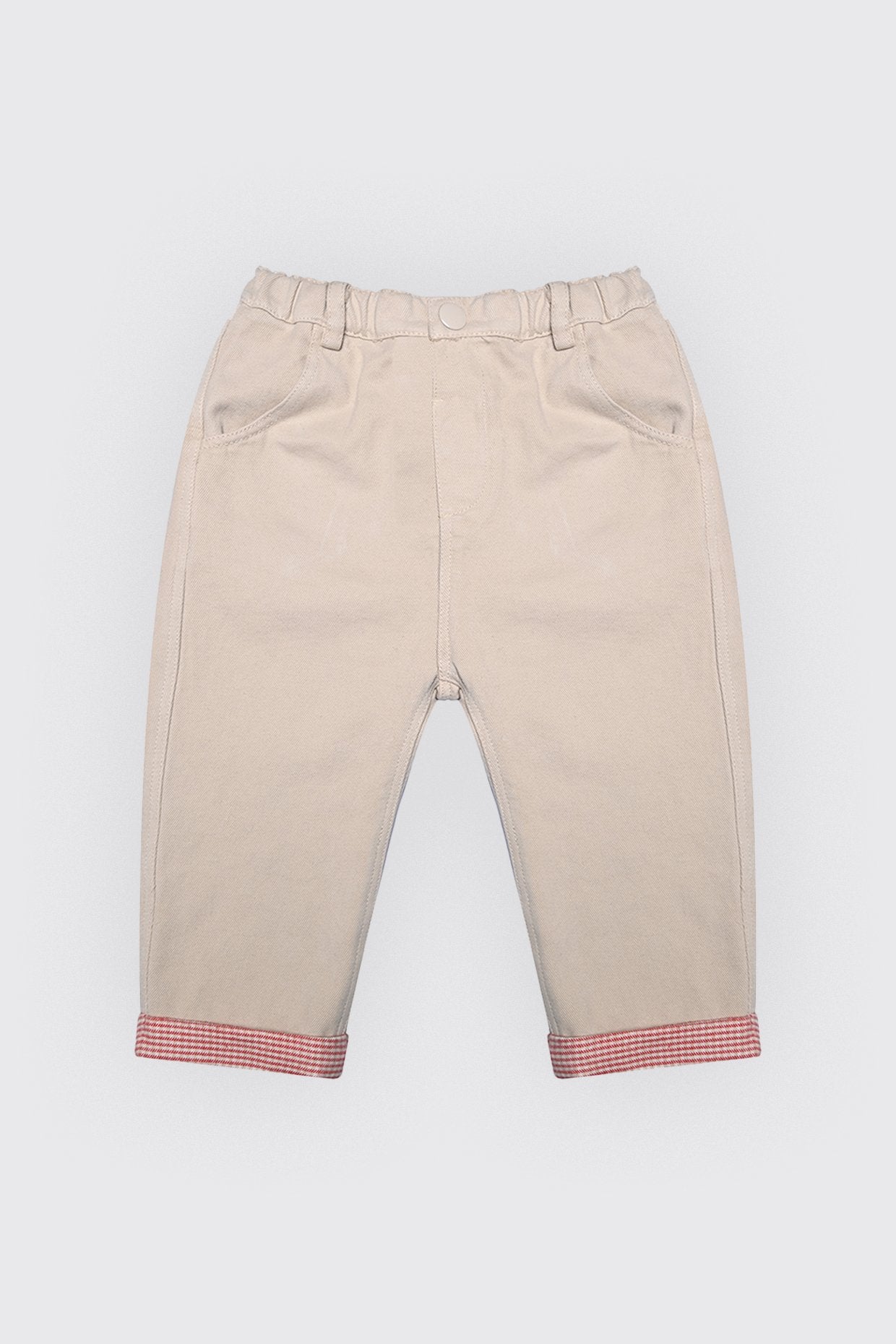 Pantalon beige en toile