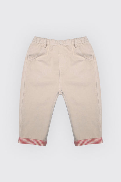 Pantalon beige en toile