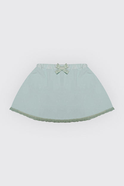 Jupe cloche verte en velour