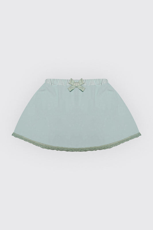 Jupe cloche verte en velour