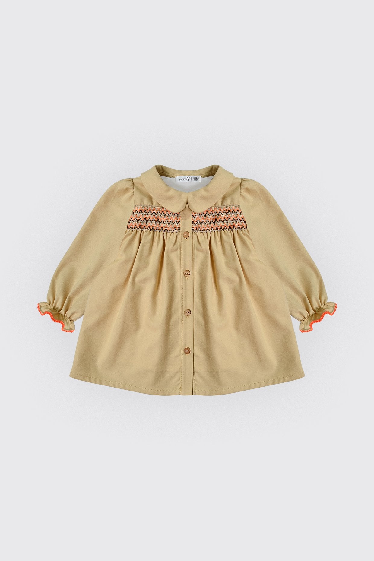 Robe avec smock coloré