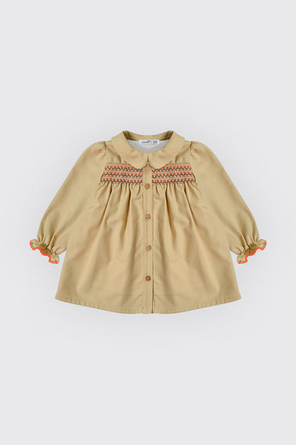 Robe avec smock coloré