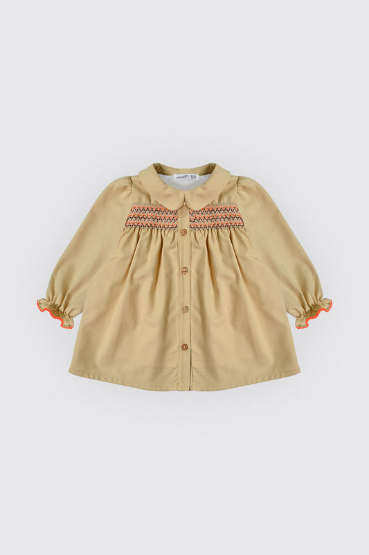 Robe avec smock coloré