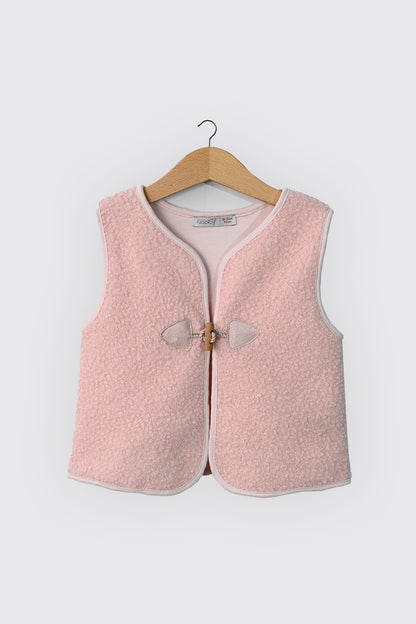 Gilet en peau de mouton avec doublure en jersey 100% coton