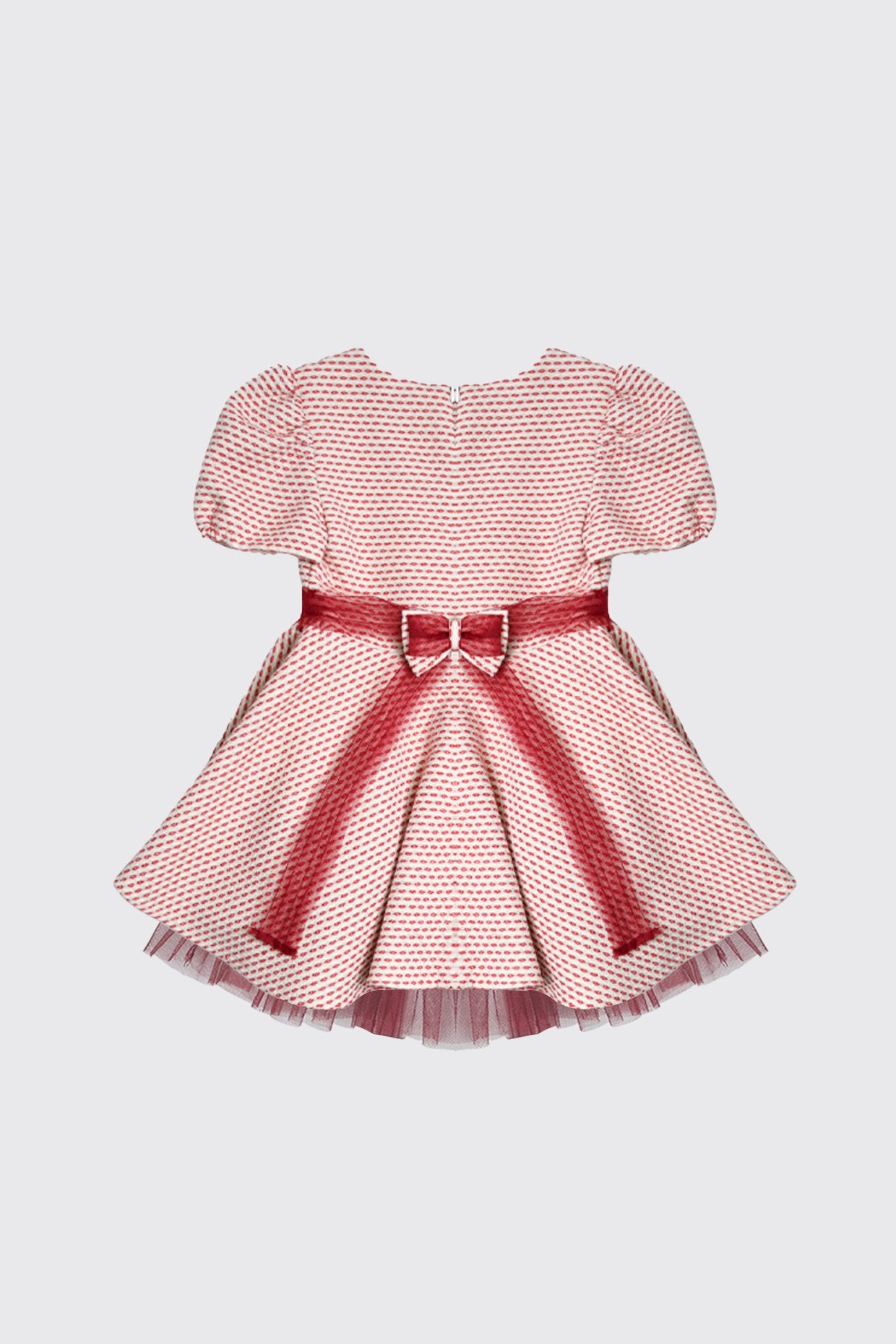 Robe de cérémonie en piqué rouge