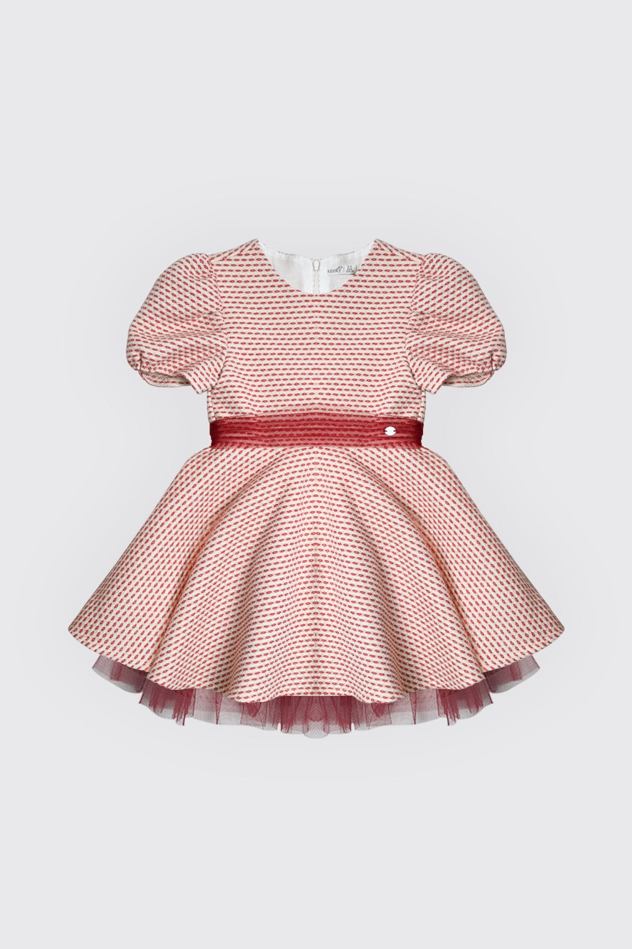 Robe de cérémonie en piqué rouge