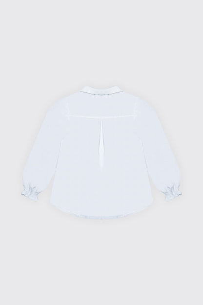 chemise à col claudine en strass