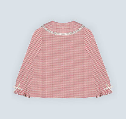 Chemise rouge pour fille