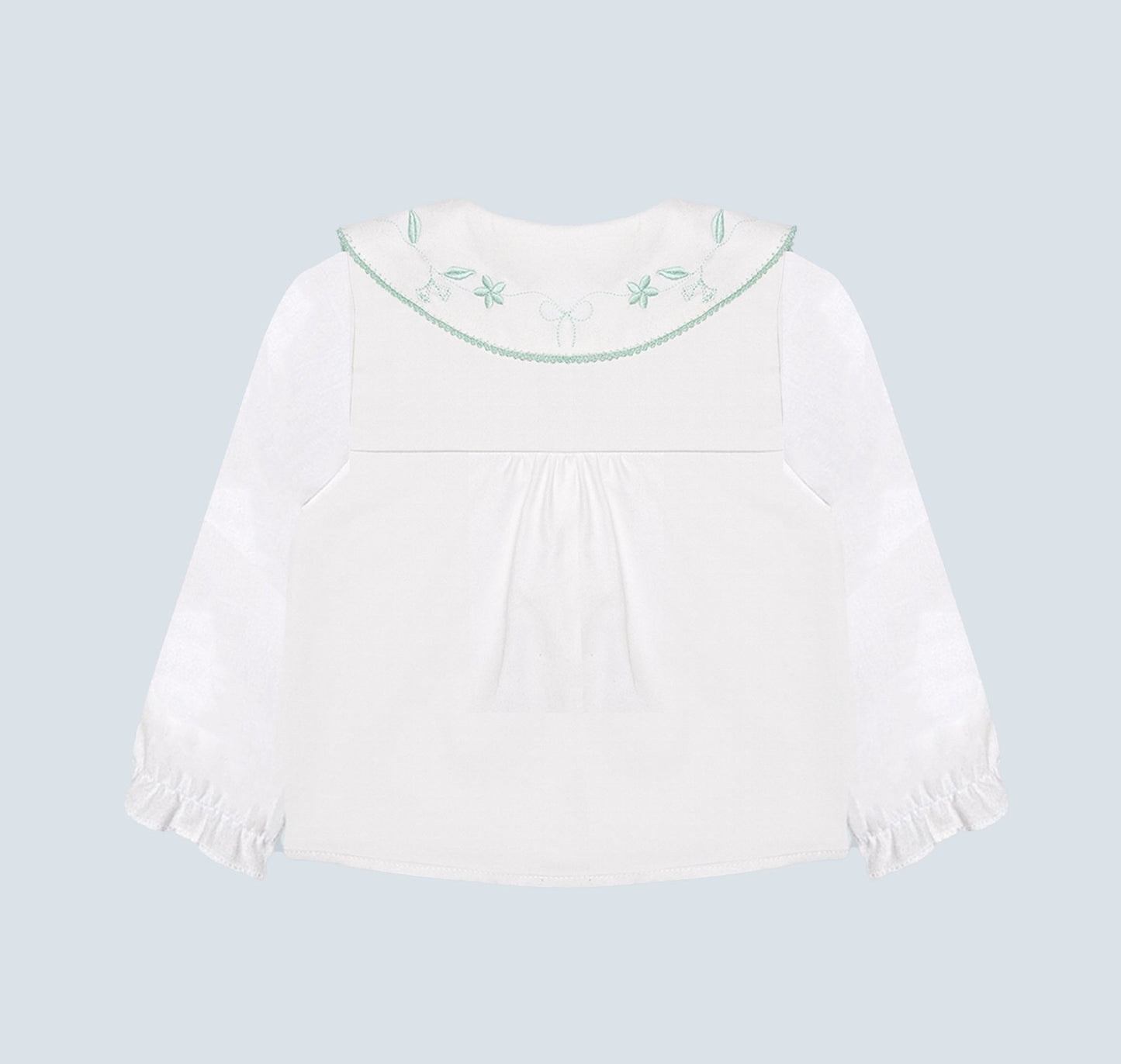 Chemise bébé fille avec col large
