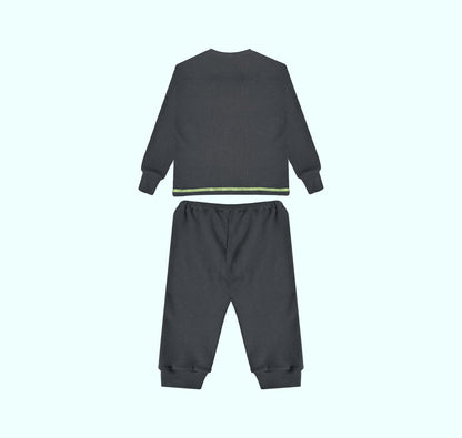 Ensemble pyjama en 100% coton gris